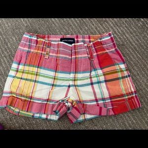 Ralph Lauren Polo Girls Pink Plaid Shorts